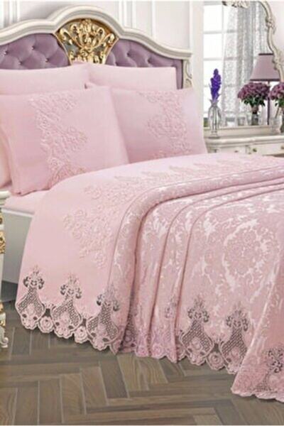 Çeyizci Sokağı طقم بيكيه مزدوج من الجبر الفرنسي المكون من 6 قطع من دبي