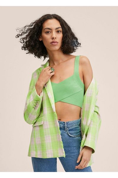 MANGO Woman Top din tricot decupat