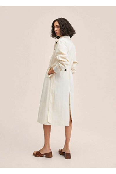 MANGO Woman Ball Gown Sleeves Trench Coat