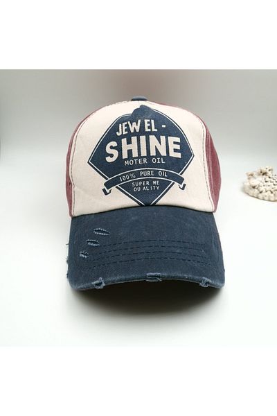 Allen Accessories Unisex Allen Accessories - Jewel Baseball Distressed Denim Hat