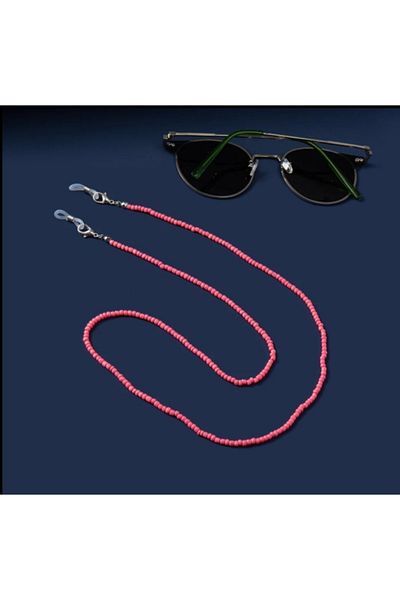 platin hediyelik Women's Beaded Sunglasses Chain Glasses Rope Strap Accessory
