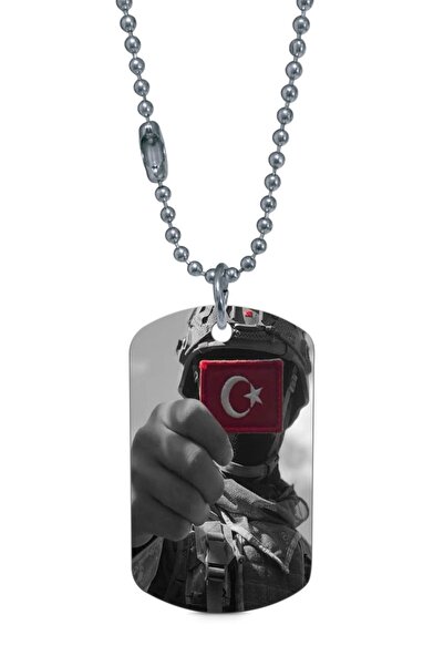 Genel Markalar Polis Özel Harekat Gümüş Renk Künye / Kolye Dft3792