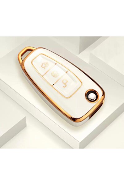 AYZ GARAGE F O R D Husă pentru chei din material TPU Switch cremă