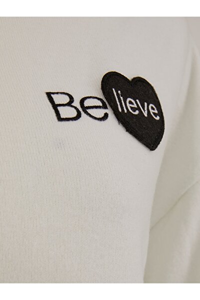 Ltb Hanorac alb imprimat cu glugă