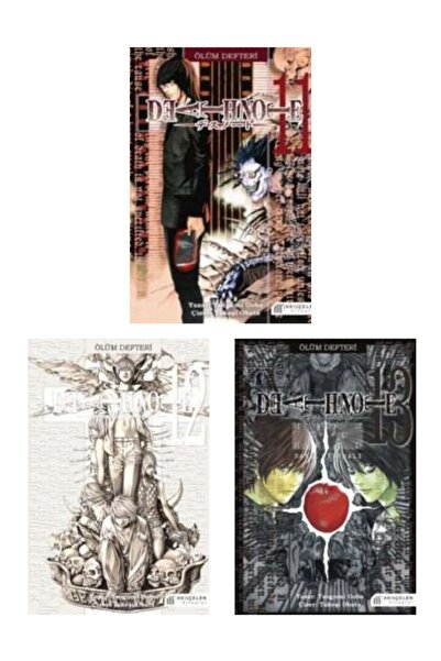 AKILÇELEN YAYINEVİ Ölüm Defteri 11-12-13 Manga Seti (DEATH NOTE 11-12-13)