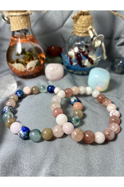 Padore Accessory للجنسين - سوار أنيق للغاية مكون من قطعتين من الحجر الطبيعي ا...