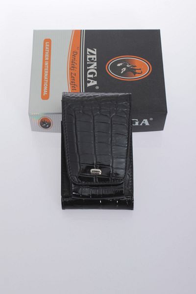 Zenga 903_r 100% Genuine Leather Cigarette Holder Black