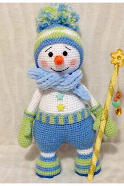 OYUNCAKPARK Kardan Adam Amigurumi Organik Oyuncak