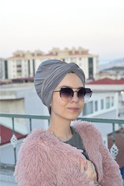 Aker Dolama Bone Modeli Hazır Gri Renk (kadın Tesettür Giyim)