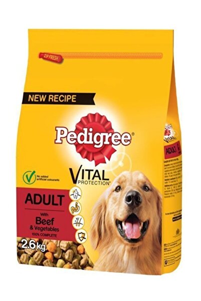Pedigree Sığırlı Biftekli Ve Kümes Hayvanlı Yetişkin Köpek Maması 2.6 Kg