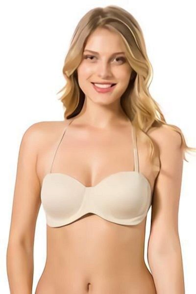 Le Jardin 7042 Γυναικείο σουτιέν Push Up με λαιμόκοψη και διάφανη επένδυση στην πλάτη