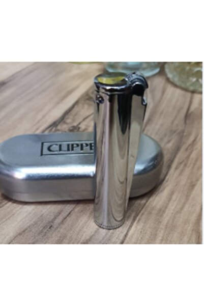 Clipper Gümüş Benzinli Metal Çakmak