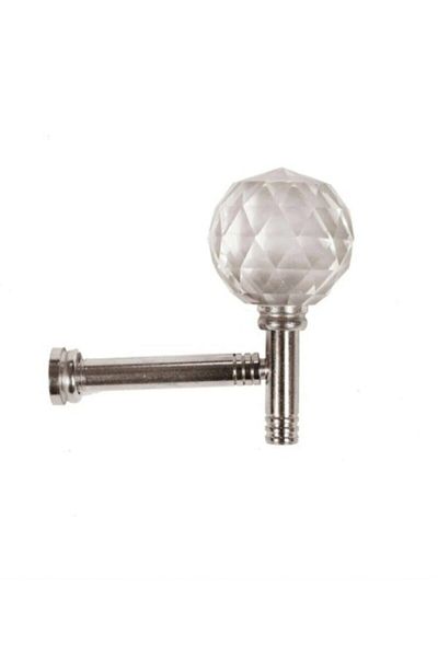 DEMİRCİ Background Curtain Binding Bracket Silver Crystal Renso