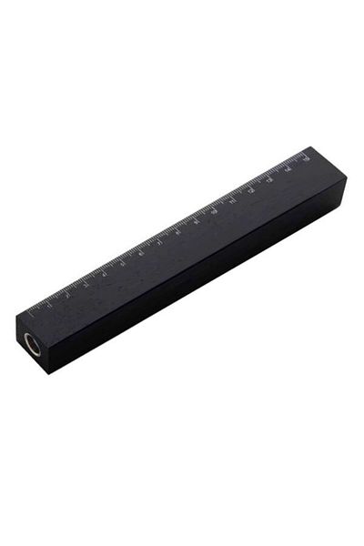 E+M Duo Portmin Pencil Sharpener Ruler Black 3031 20