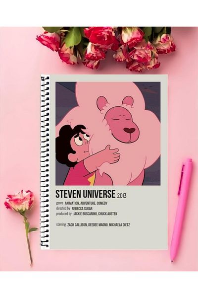 animeandyourworld Steven Universe Special Design A4 Notebook - 21*29 cm Ring Unlined Large Size