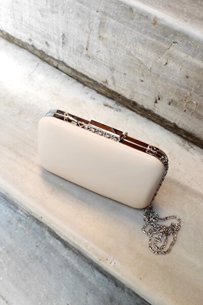 LA CALZATURE Μπεζ δερμάτινη τσάντα Portfolio Box