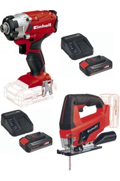 Einhell Te-ci 18/1 Akülü Vidalama Tc-js 18 Li Akülü Dekupaj 2x2.5ah Akü Ve Şarj Ünitesi Usta Seti