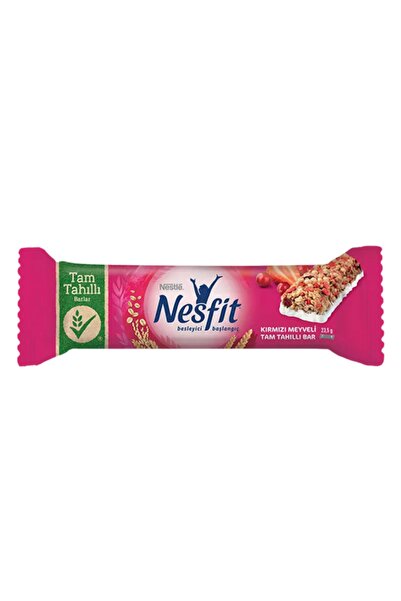 Nesfit Kırmızı Meyveli Tam Tahıllı Bar 23,5 Gr 16'lı Paket