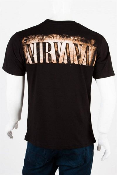 Dünyadan Hediyeler Nirvana Music Band Unisex Βαμβακερό μπλουζάκι με κανονική εφαρμογή Small