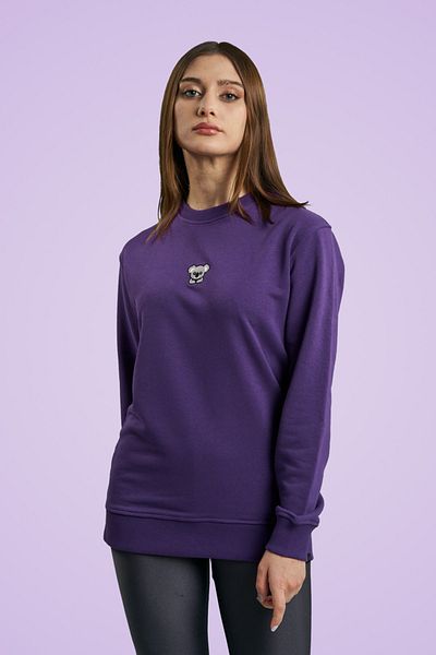 MBEY1989 Mbey Minimal Embroidered Casual Cut Sweatshirt