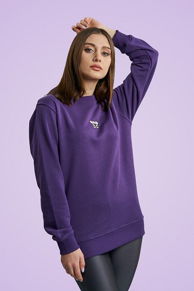 MBEY1989 Mbey Minimal Embroidered Casual Cut Sweatshirt