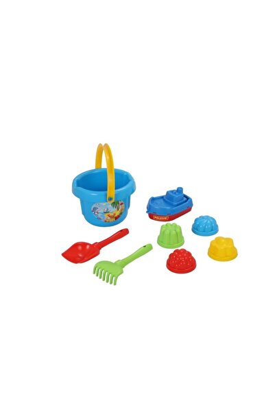 Polesie Büyük Kova, Kürek, Tırmık, 4 Kum Kalıbı ,dalga Botu, Plaj Seti