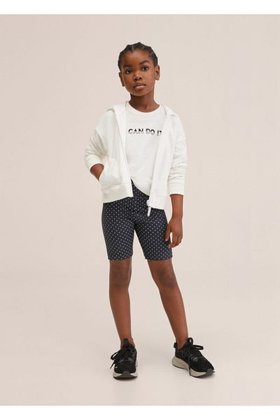 MANGO Kids Gemusterte kurze Strumpfhose