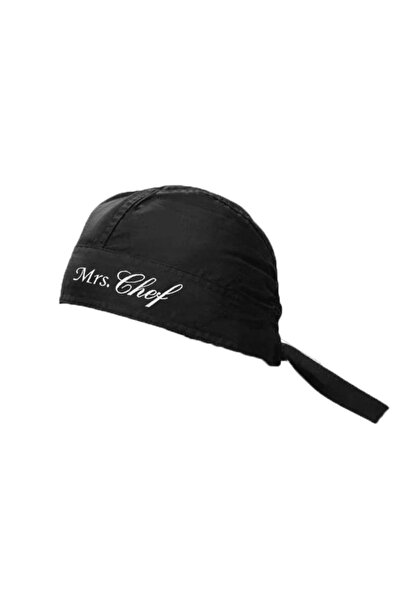 apr-10 Mrs.chef قبعة الشيف المطرزة المطرزة