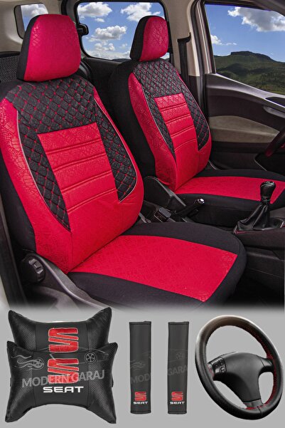 Modern Garaj Seat Leon, Ibiza, Cordoba, Toledo Compatible Embossed Car Cover Set