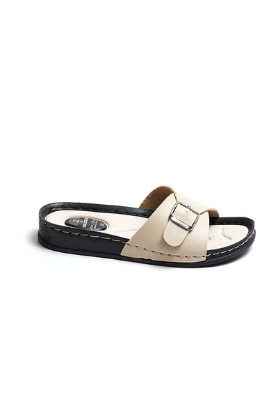 GEZER 12672 Model Soft Sole Single Buckle Women's Summer Slippers