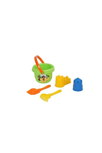 Polesie Large Bucket, Shovel, Rake, Castle Molds (Castle Bridge, Castle Tower)