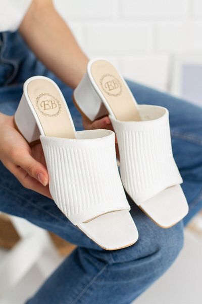 MST Women's Heeled Knitwear Slippers