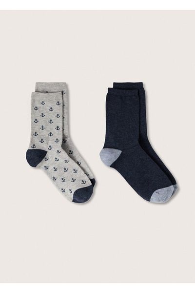 MANGO Kids Dark Blue Socks for Kids