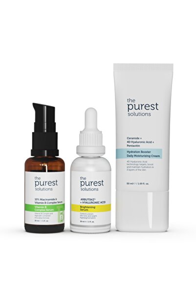 The Purest Solutions Kızarıklık Karşıtı, Yatıştırıcı, Besleyici Cilt Bakım Seti