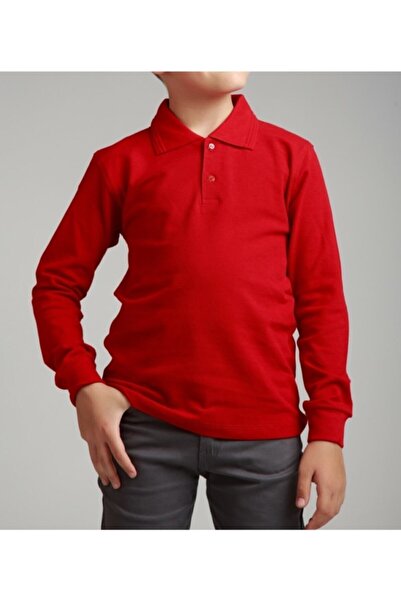 NOBLE STORE Unisex Παιδικό μπλουζάκι πόλο με λαιμόκοψη μακρυμάνικο