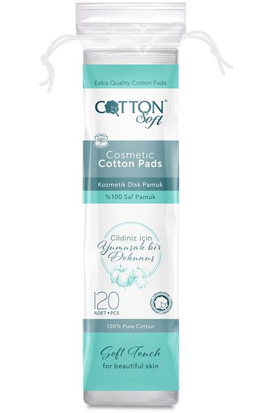 Cotton Soft Disc Makeup Cotton - 120 Pieces, Category: Cotton and Disc