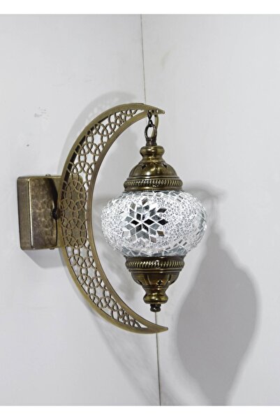 karlıkturistik Mozaik Aplik Hilal Dekoratif Duvar Lambası Otantik Aplik Ay Osmanlı Selçuklu Türk Lamba Model16