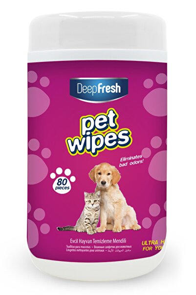 Deep Fresh Pet Temizleme Mendili Kutulu 80 Yaprak
