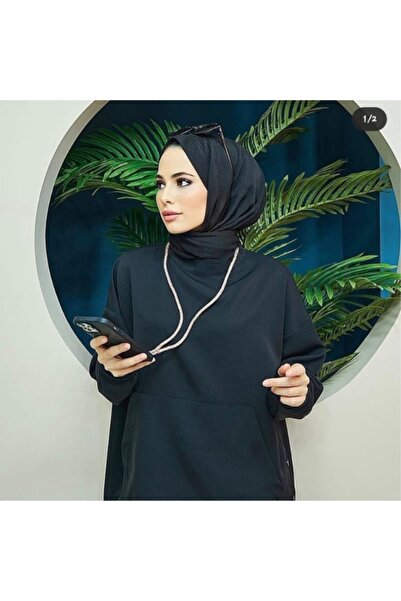 Dys Taşlı Şık Telefon Askısı (Janjan gümüş)