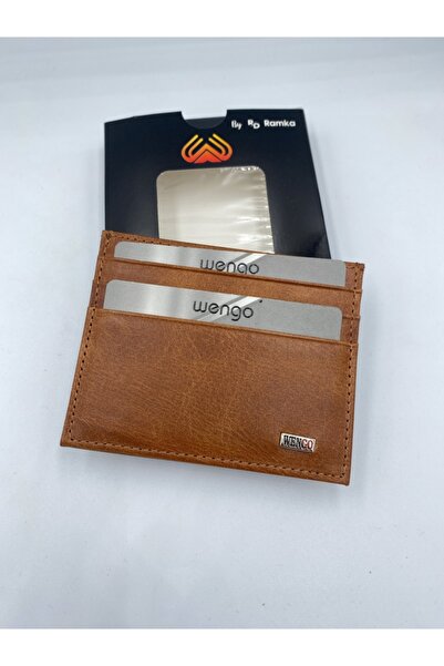 Wengo Portofel pentru bărbați cu suport pentru carduri de bună calitate, maro deschis
