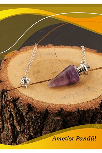 OSMANLI DEĞERLİ TAŞ Doğal Mor Ametist Taşı Pandül, Sertifikalı, Enerji ve Şif...