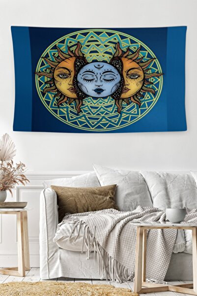 MEKTA HOME Husă de perete lavabilă, rezistentă la decolorare și la pete, cu d...