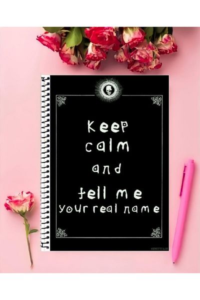 animeandyourworld Death Note Anime Pattern Notebook - 1 Piece, A4 Size 21*29 Cm, Ring No Line Large Size