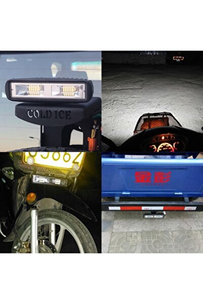 Knmaster Twiner 60w Motosiklet  Off Road Led Sis Farı Takım Uyumlu