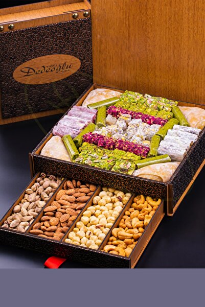 DEDEOĞLU GIDA Ahşap Lokum Çerez Paketi