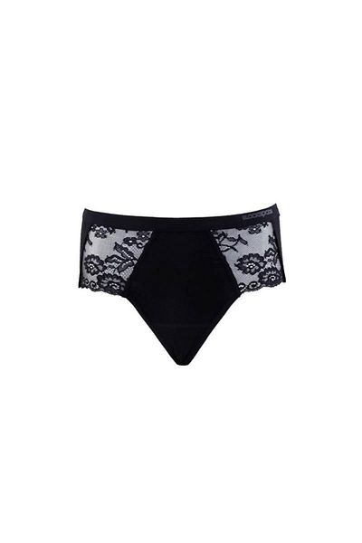 Blackspade Slip privat din dantelă de mărime mare neagră 1311