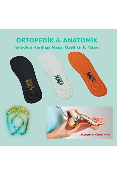 DR SABO Siyah Kadın Ortopedik Sabo Terlik