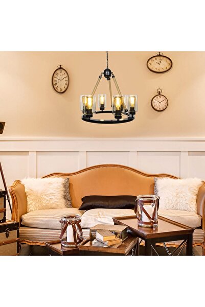 Genel Markalar Modelight Lotus 6'lı Yuvarlak Avize Asz.0686