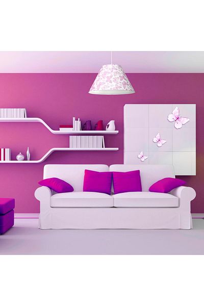 Tuğbasan Pink Butterfly Tria Pendant Lamp