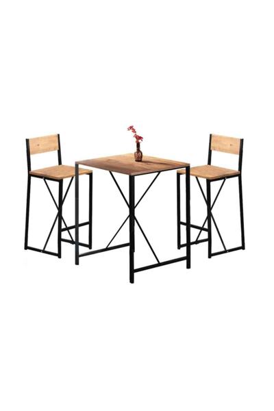 Weblonya Bar Masası Mutfak Yemek Masası Takımı 5143